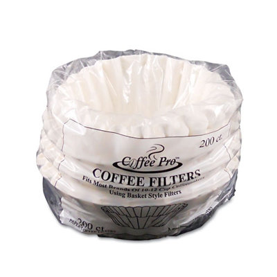 Originalgourmetfoodco Coffee Pro Basket Filters for Drip Coffeemakers in White (200 Filters Pack)