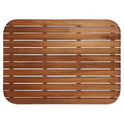 Teakworks4u Teak Shower Mat with Rounded Corners - Size: 30" W x 30" D, Treatment: Unfinished at Sears.com