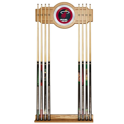 Trademark Global NBA Billiard Cue Rack with Mirror - Team: Miami Heat at Sears.com