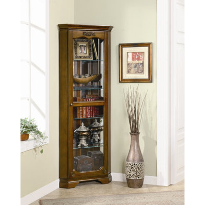 Wildon Home Eliot Corner Curio in Deep Cappuccino at Sears.com