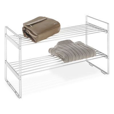 Whitmor, Inc Stackable Closet Shelves in Chrome