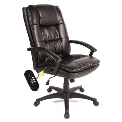 Comfort Products Five Motor Massage Executive Chair in Black at Sears.com