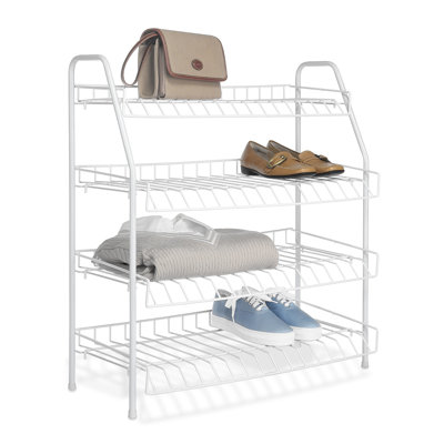 Whitmor, Inc Four Tier Closet Shelves in White