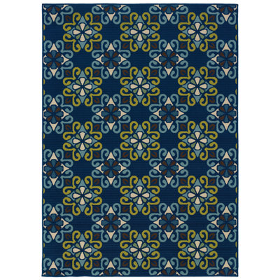 Oriental Weavers Sphinx Caspian Blue / Blue Indoor / Outdoor Rug - Size: 3'7" x 5'6" at Sears.com