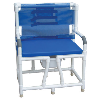 MJM International Bariatric Bed Side Commode - Cushion Seat: Without, Color: Mauve at Sears.com
