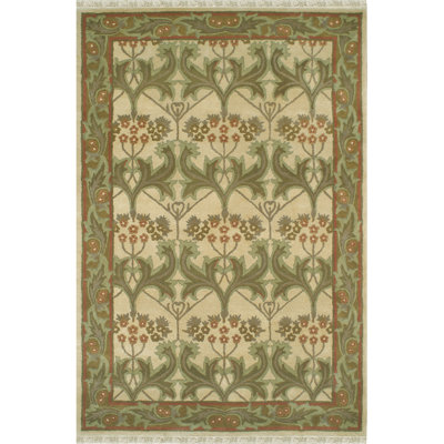 American Home Rug Co. American Home Classic Arts & Craft Gold/Sage Rug - Rug Size: Runner 2'6" x 8' at Sears.com
