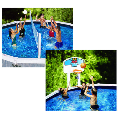Swimline Pool Jam In-Ground Volleyball / Basketball Combo at Sears.com