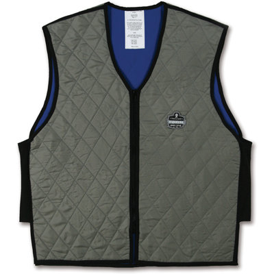 Chill-its Medium Evaporative Cooling Vest In Gray