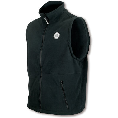 Core Medium Performance Work Wear Fleece Vest In Gray