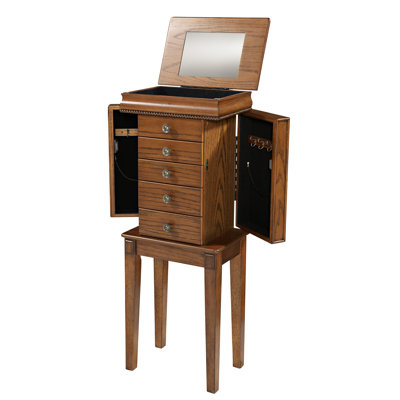 Linon Lana Jewelry Armoire in Rich Oak at Sears.com