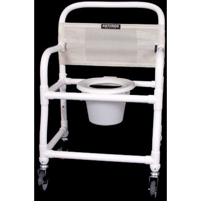 Anthros Medical Pvc 24" Shower/Commode with 5" Casters and Pail - Color: Royal at Sears.com