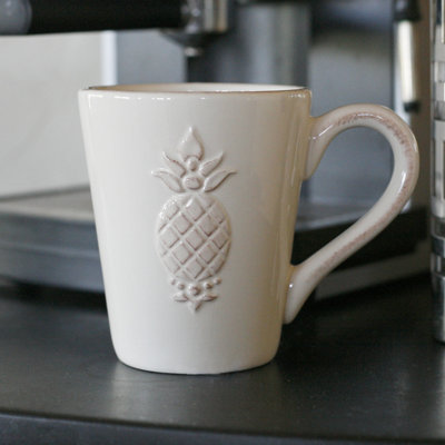 Mesa Home Six Piece Pineapple Mug Set in Antique White at Sears.com