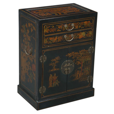 EXP D�cor Handmade Leather Wine Cabinet in Distressed at Sears.com