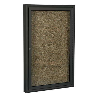 Best-Rite Enclosed Rubber Tak Bulletin Board - Board Color: Green, Size/Frame Finish: 48" H x 96" W x 3" D/Silver at Sears.com
