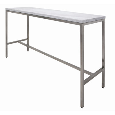 Nuevo Verona  Bar Table - Color: White Marble, Size: 40" H x 60" D at Sears.com