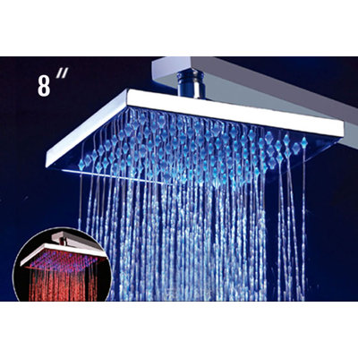 Alfi Brand 8" Square Multi Color LED Rain Shower Head at Sears.com