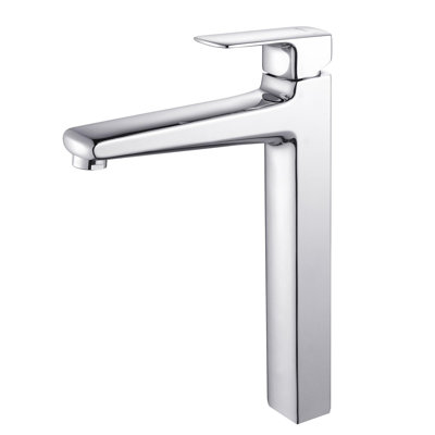 Kraus Clear Aquamarine Glass Vessel Sink and Virtus Faucet - Faucet Finish: Chrome at Sears.com