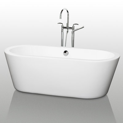 Wyndham Collection Mermaid 73" x 36" Soaking Bathtub at Sears.com