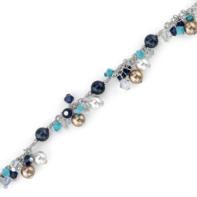 Oravo Beauty and the Beach Sterling Silver Charm Bracelet with Swarovski Crystals and Pearls at Sears.com