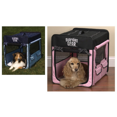 Guardian Gear Polka Dot Collapsible Dog Crate - Size: Medium, Color: Pink at Sears.com