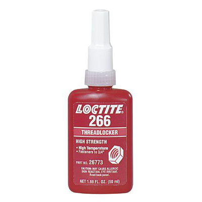 Loctite 266 Threadlocker, High Strength/High Temperature - 266 threadlocker high temp/high strength 50ml at Sears.com
