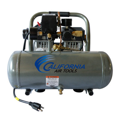 1610A Ultra Quiet & Oil-Free 1.0 Hp, 1.6 Gal. Aluminum Tank Air Compressor