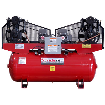 Schrader&nbsp; Duplex Professional Series Two Stage 5HP 120 Gallon Single
