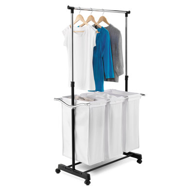 Honey Can Do Adjustable Height Laundry Center in Chrome at Sears.com