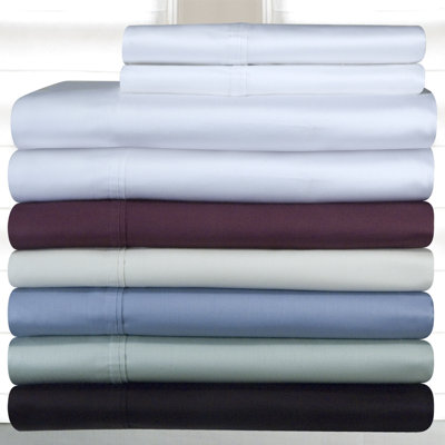 Pointehaven 400 Thread Count Deep Pocket Sheet Set - Size: King, Color: Plum at Sears.com