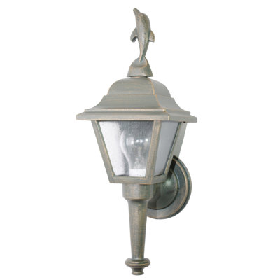 Melissa Americana Dolphin Series 17" Wall Lantern - Finish: Old Bronze at Sears.com