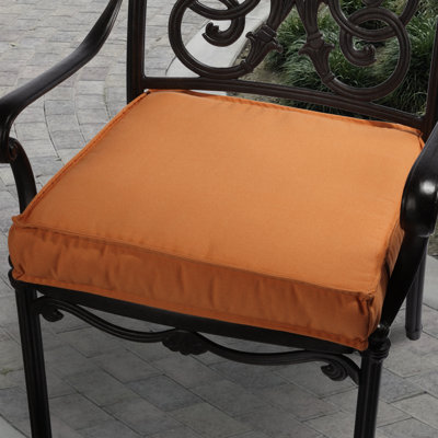Mozaic Company Sunbrella Outdoor Chair Cushion - Size: 20", Color: Orange at Sears.com