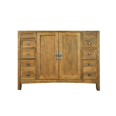 Westport Bay Elmhurst 48" Single Basin Vanity w/ 2 ctr Doors -Basin Finish:White, Basin Shape:Square, Vanity Top Finish:Midnight Black at Sears.com