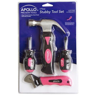 Apollo Tools Four Piece Stubby Set - Color: Pink at Sears.com