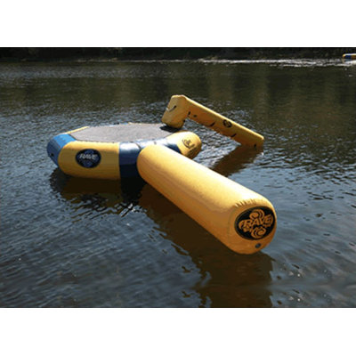 RAVE SPORTS Bongo Water Bounce Platform-13' with Slide and Log - Color: Sand and Forest Green at Sears.com