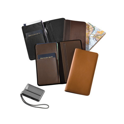 Andrew Philips Slimline Passport / Document Holder - Leather: Florentine Napa, Color: Black at Sears.com