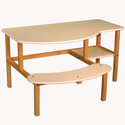 Wild Zoo Grade School Buddy Computer Desk - Trim Color: Black, Finish: White at Sears.com