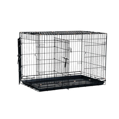Precision Pet Great Crate Two-Door Dog Crate with Divider Panel in Black - Size: Medium (30" L x 19" W x 22" H) at Sears.com