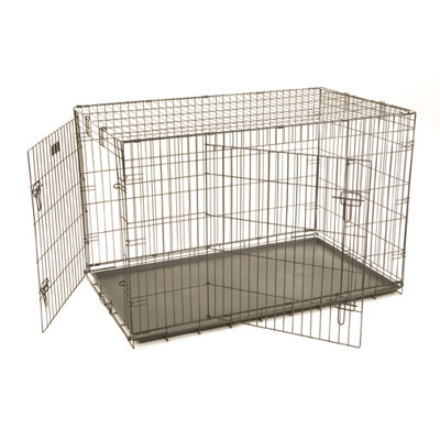 Precision Pet ProValu Two-Door Dog Crate in Black - Size: X-Small (19" L x 12" W x 14" H) at Sears.com