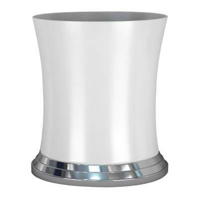 Nu steel Sag Harbor Wastebasket - Finish: Chrome with White at Sears.com