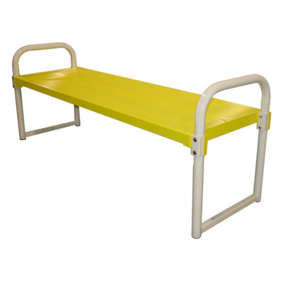 PVIFS Double Plank Aluminum Garden Bench - Optional Accessory: Without Back, Finish: Green at Sears.com
