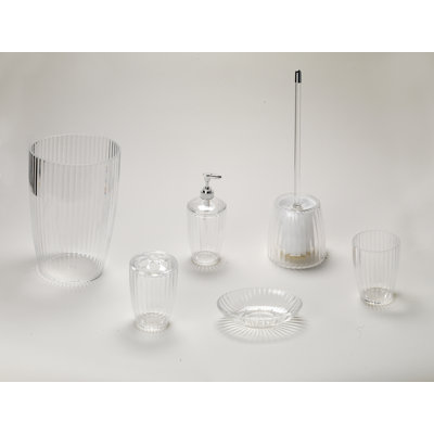 CARNATION HOME FASHIONS Acrylic Ribbed Toilet Bowl Brush - Color: Clear at Sears.com