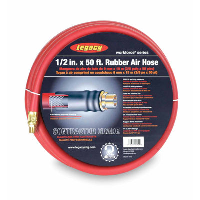 Legacy Mfg 1/2 Id X 50 Rubber Air Hose, 3/8 End at Sears.com