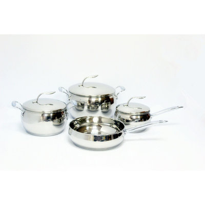 Gourmet Chef Stainless Steel 7 Piece Cookware Set