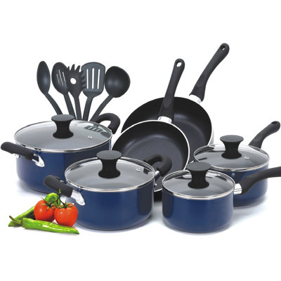 Cook N Home 15 Piece Nonstick Cookware Set
