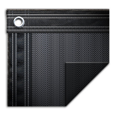Yard Guard Standard Mesh for Pool with Left Step - Size: 15' x 30'  Color: Blue