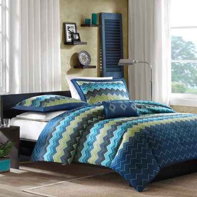 Mi-Zone Juno Comforter Set - Size: Twin / Twin Extra Long, Color: Blue at Sears.com