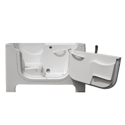 Therapeutic Tubs Handi-Tub Walk in Whirlpool Bath Tub in White - Drain Location: Right Hand Side at Sears.com