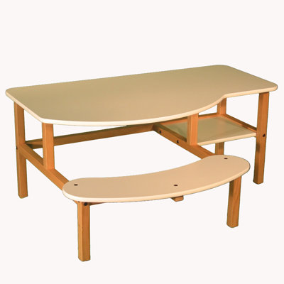 Wild Zoo Pre-School Buddy Computer Desk - Trim Color: Blue, Finish: White at Sears.com