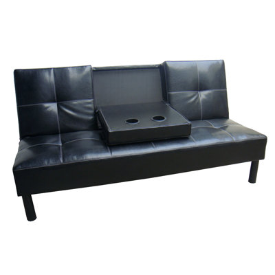 Hazelwood Home Click Clack Sofa Sleeper Sofa - Color: Black at Sears.com