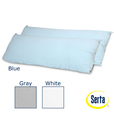 Serta Perfect Sleeper Flannel Body Pillow (Set of 2) - Color: Gray at Sears.com